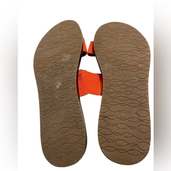 Sanuk Yoga Gora Gora Slide Orange Sandals  Size 10 - Picture 5 of 8